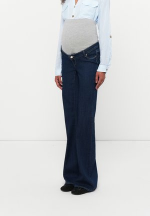 OLMHELLA LIFE RETRO - Blugi evazați - dark blue denim
