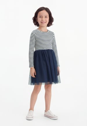 Name it FTAIAS LS TULLE - Φόρεμα ημέρας - navy blazer/cloud dancer