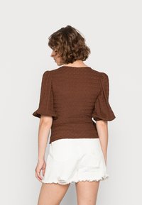 Monki Blusa - brown dark