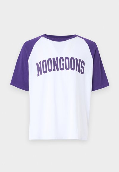 Noon Goons GAMETIME UNISEX - Μπλουζάκι με στάμπα - white/purple
