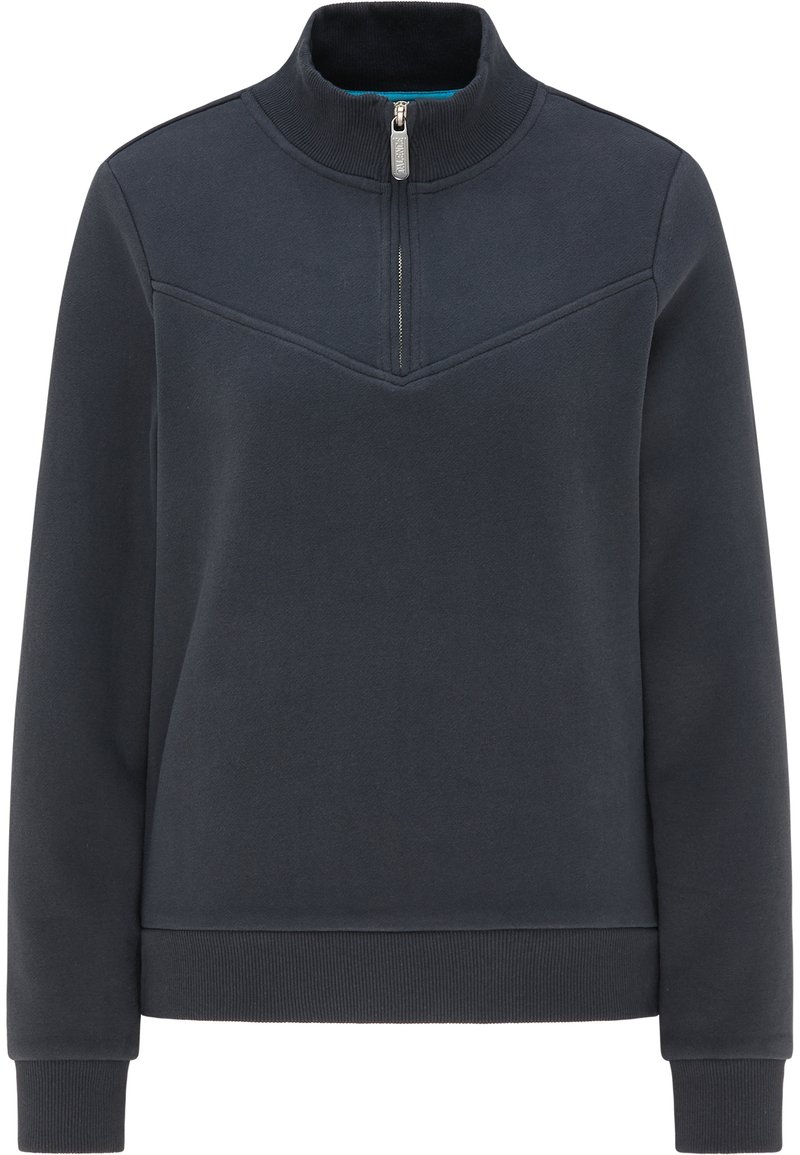 Talence Sweater met rits donkerblauw