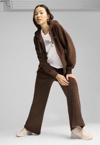 Puma MIT DURCHGEHENDEM REISSVERSCHLUSS - Giacca in pile - espresso brown