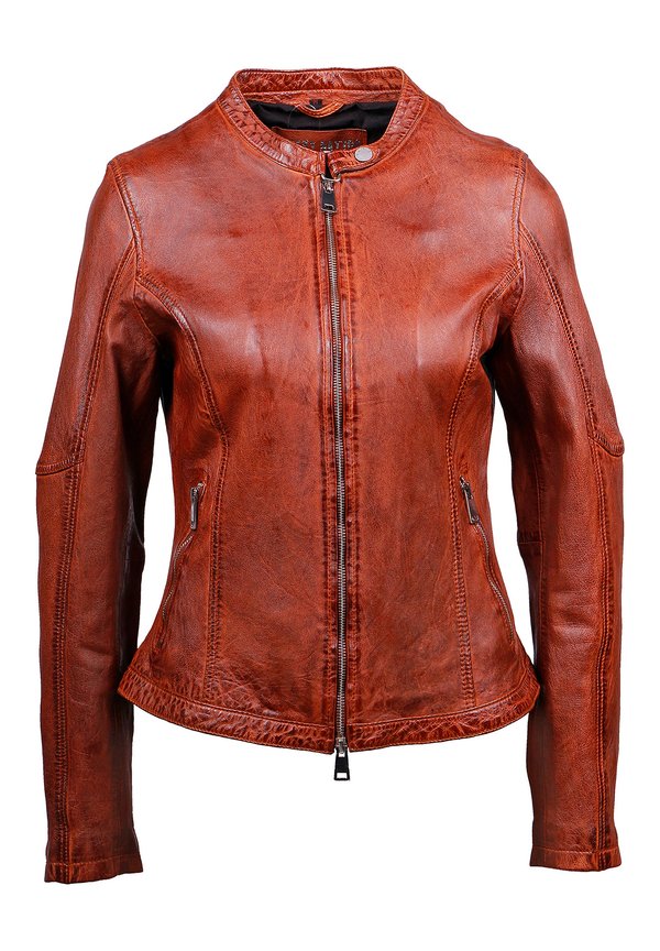 NEW TULA - Lederjacke - cognac