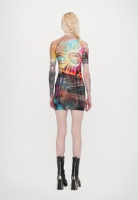 Paolina Russo MINI DRESS - Rochie din jerseu - acid borwn