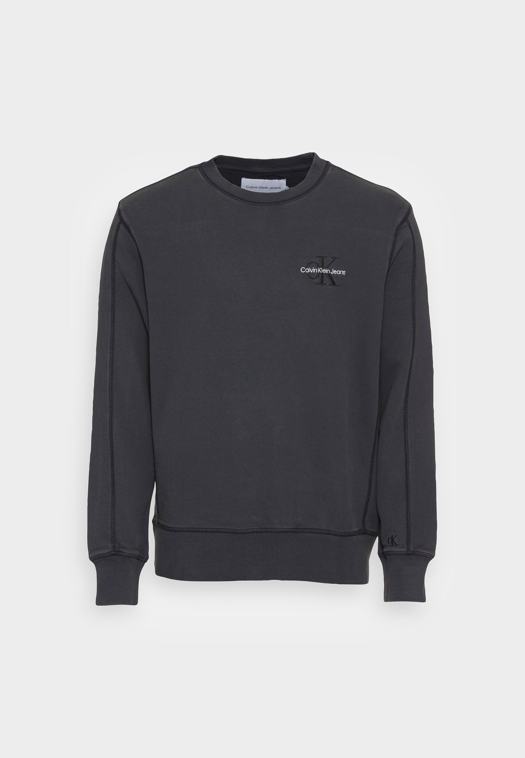 monogram logo crew neck