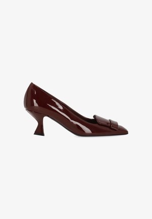 Sergio Rossi, SQUARE TOE PUMPS - Decolleté - bordeaux