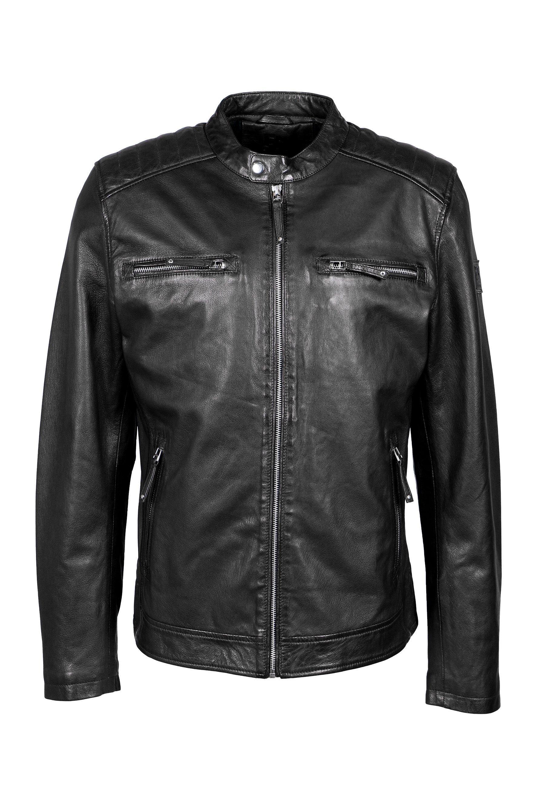 ジャケット・アウター NTRUL MODERN LEATHER JACKET DISSONANCE Freaky Nation TYLER - Leather jacket - black - Zalando