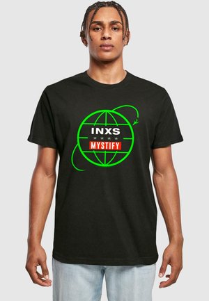INXS - MYSTIFY GLOBE ART - T-Shirt print - black