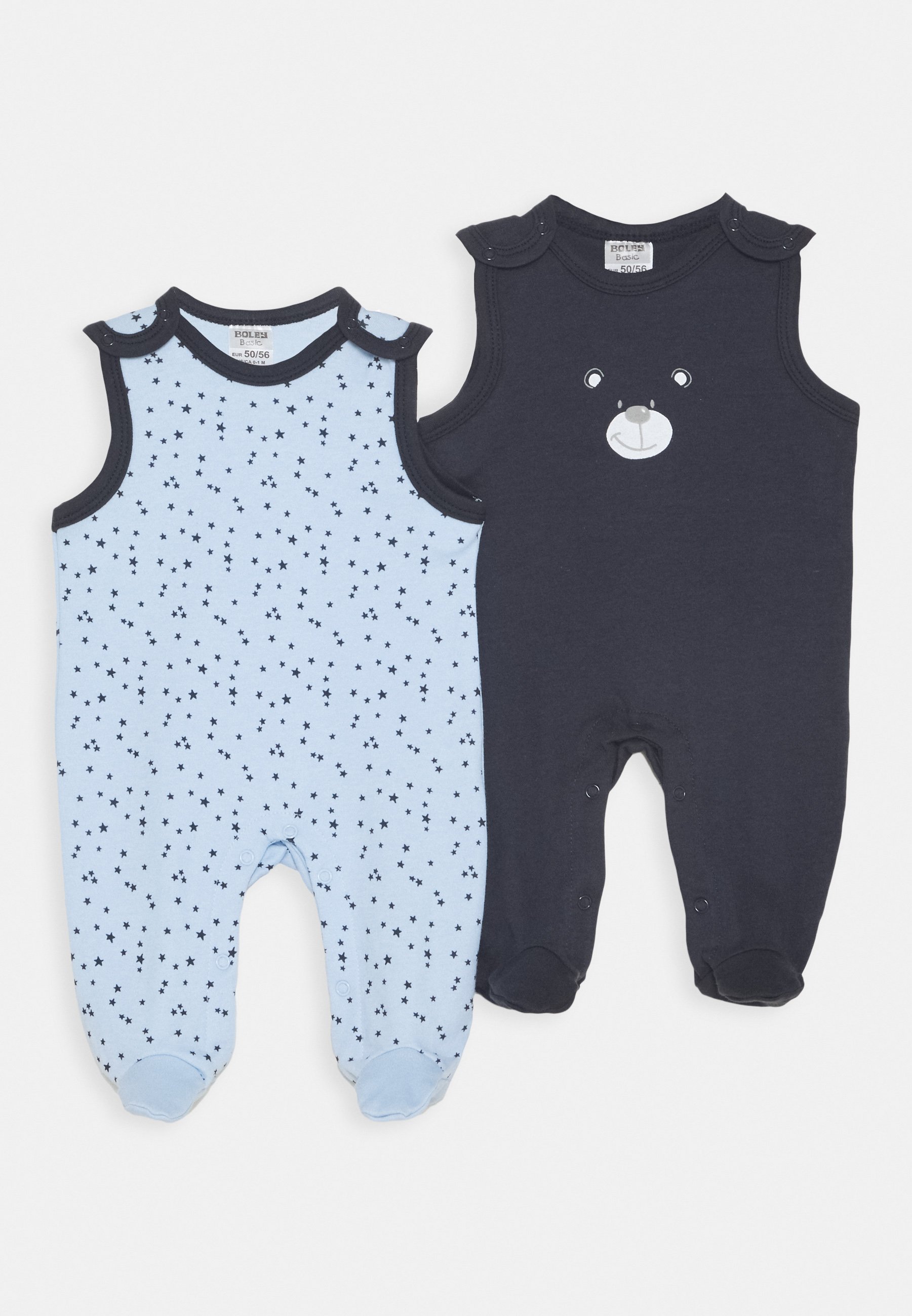 Jacky Baby Strampler Boys 2 Pack Pyjamas Blue Zalando Co Uk