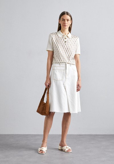 Tory Burch FRONT - Piké - new ivory/brown