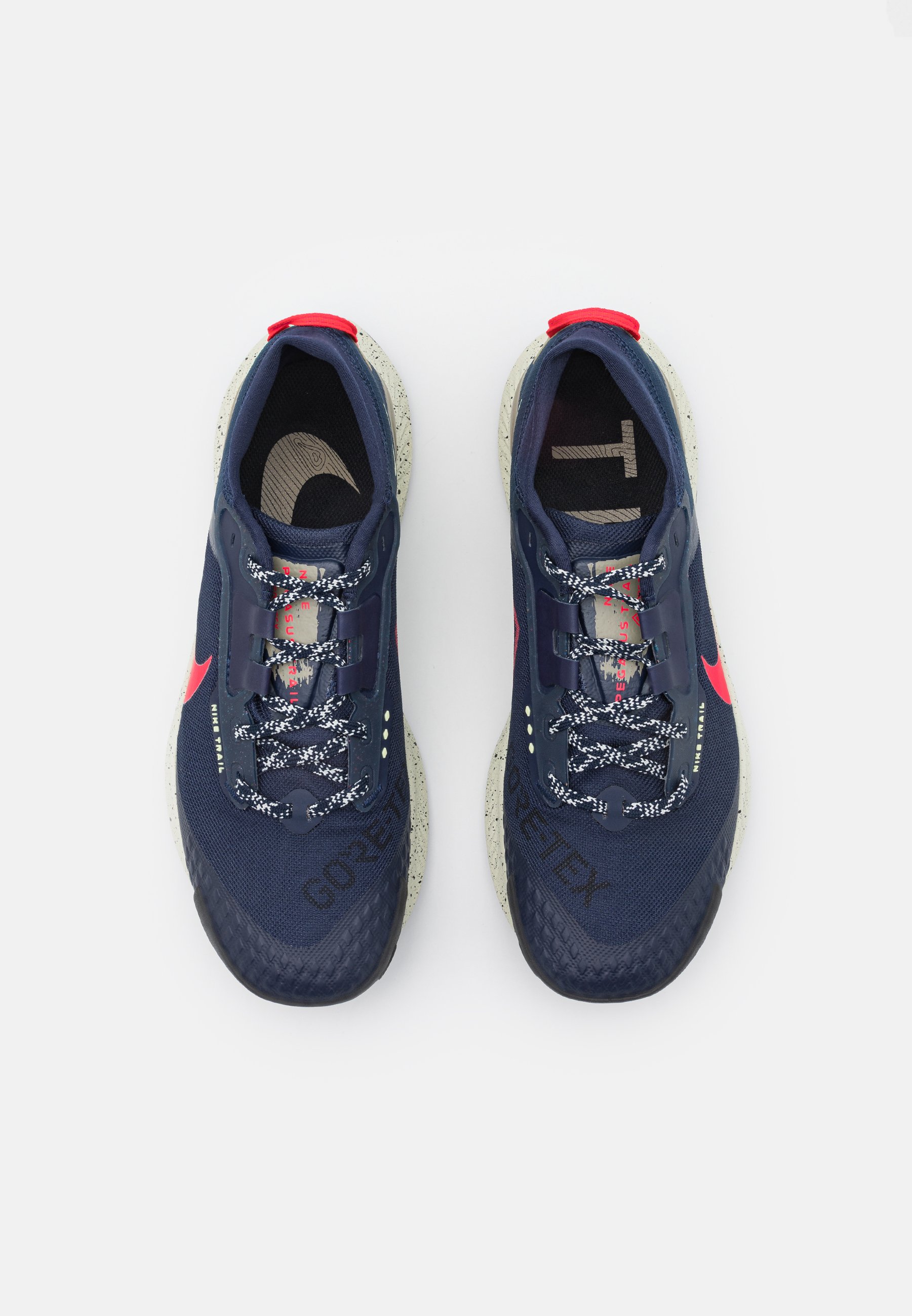 Nike Performance PEGASUS TRAIL 3 GTX - Trail hardloopschoenen -  obsidian/siren red/matte olive/citron tint/sea glass/rood - Zalando.nl