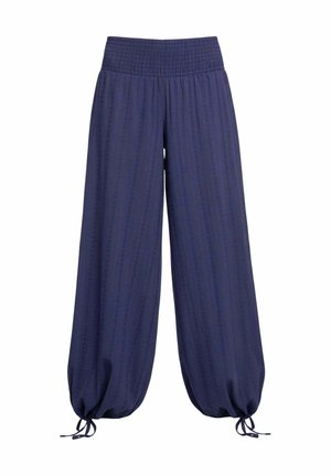 THE-ARE, PANTALÓN RECTO CON BAJO AJUSTABLE DE MUJER - Pantalones - azul
