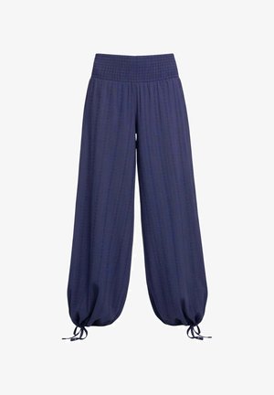 THE-ARE, PANTALÓN RECTO CON BAJO AJUSTABLE DE MUJER - Pantalones - azul