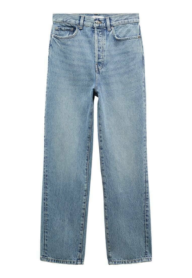 Mango Straight leg jeans blauw Mango Straight leg jeans blauw