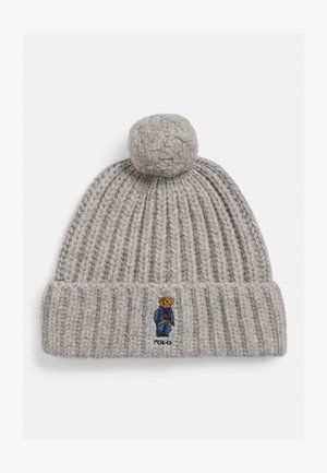 Polo Ralph Lauren POLO BEAR RIB POM-POM BEANIE - Beanie - andover heather
