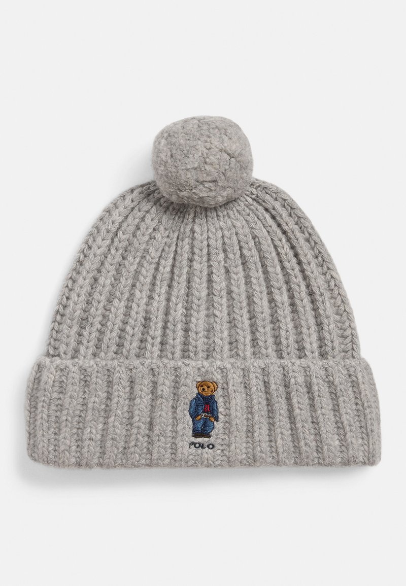 Polo Ralph Lauren POLO BEAR RIB POM POM BEANIE - Čiapka - andover heather