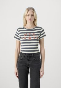 BDG Urban Outfitters - NYC APPLIQUE BABY - Potiskana majica - dark blue Miniaturna slika 1