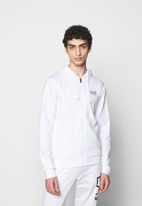 EA7 Emporio Armani - Zip-up sweatshirt - white Thumbnail Image 1