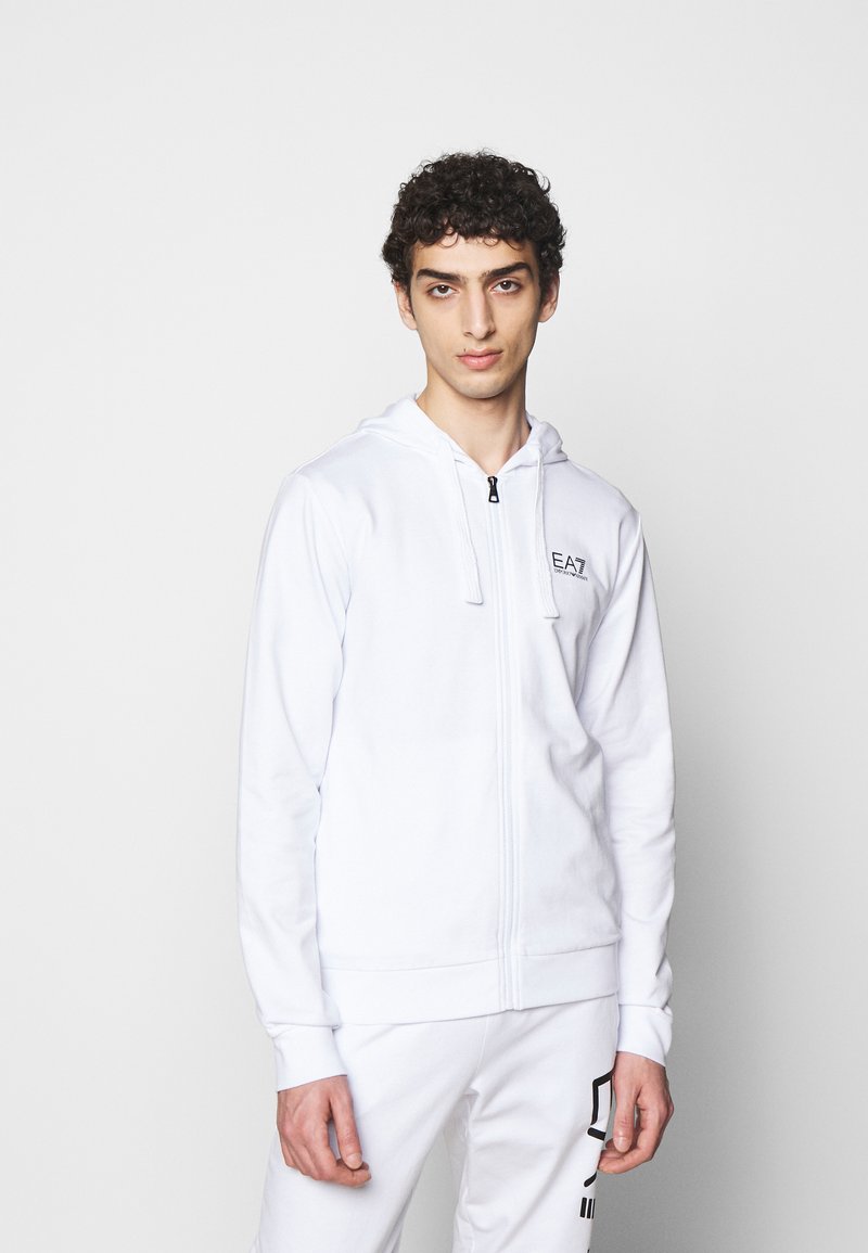 EA7 Emporio Armani - Zip-up sweatshirt - white, Enlarge