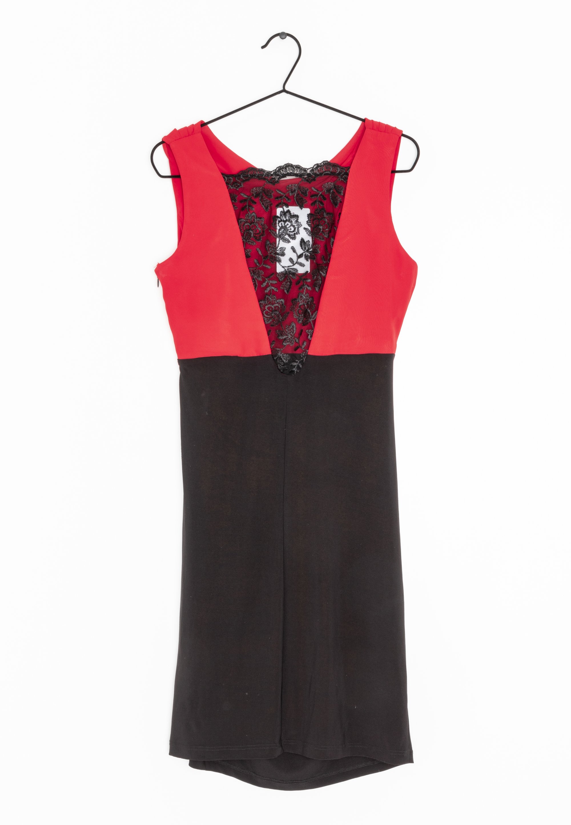 elizabeth and james red dress Elizabeth and James red wine color dress with black lace up accent and slit