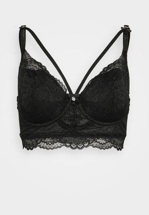 DARCIE UPDATE LONGLINE - Underwired bra - black