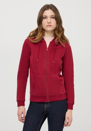 Terranova PESANTE CON UNITA - Felpa con zip - bordeaux