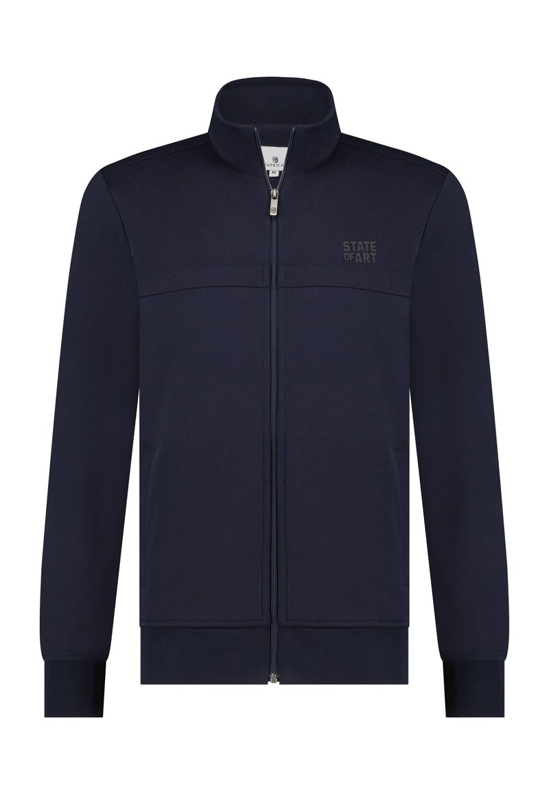State of Art Sweater met rits donkerblauw