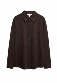 COLLARED  - Overhemdblouse - dark chocolate