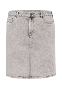 AMELINA - Džinsinis sijonas - grey washed denim