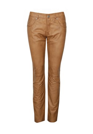 Leren broek - light cognac