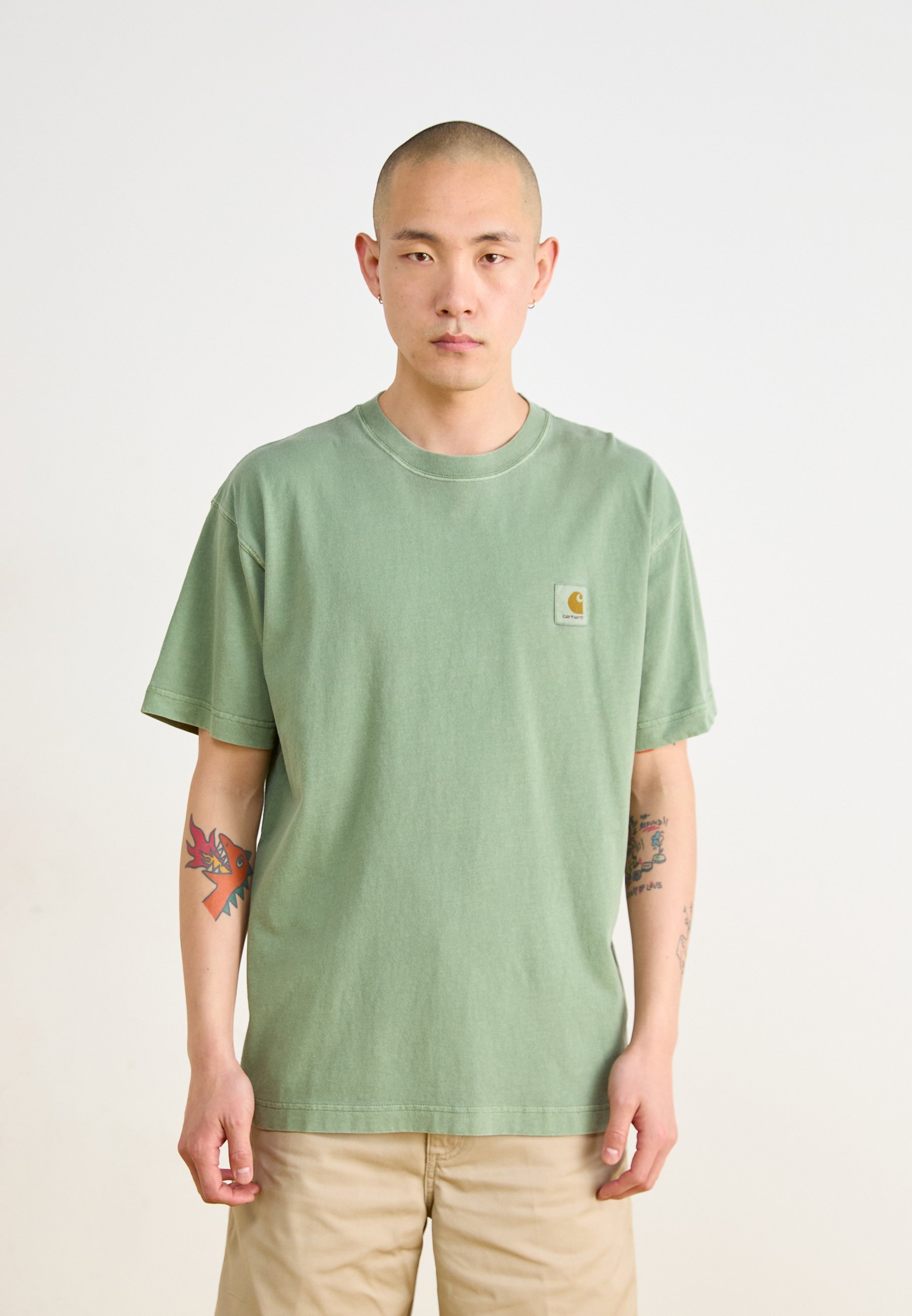 Carhartt WIP NELSON - Basic T-shirt - park garment dyed