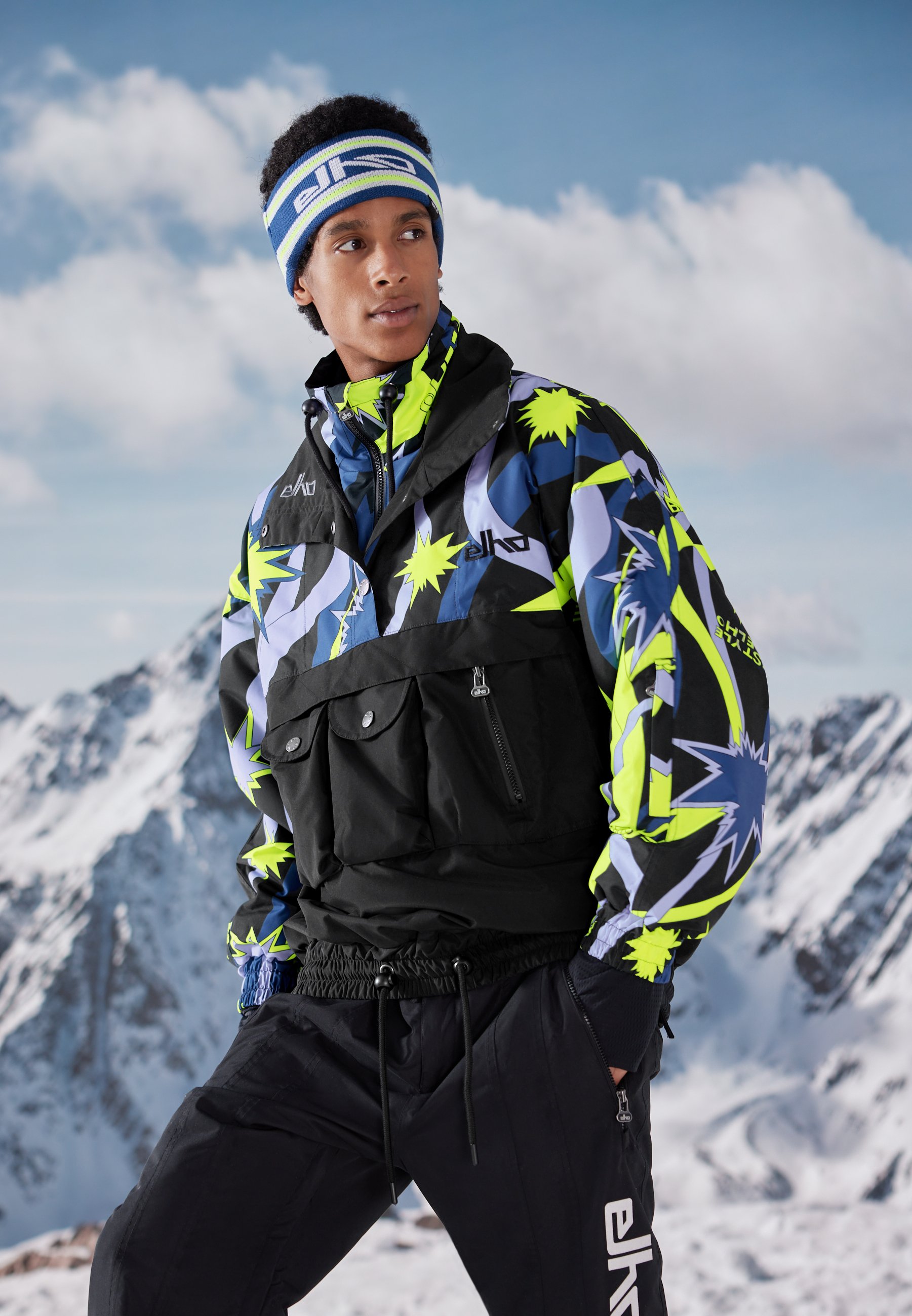 ELHO KANDAHA 89 UNISEX - Snowboard jacket - black anthra/black