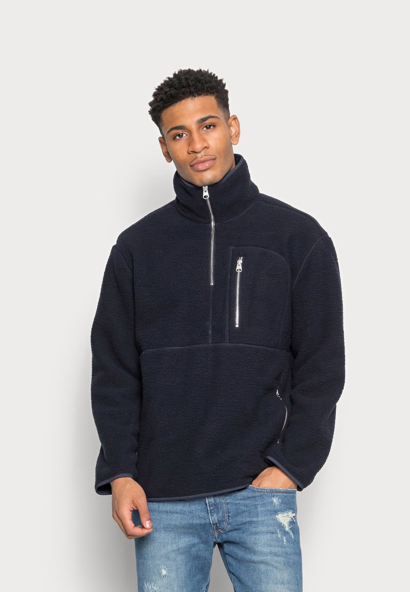 ARKET Camisola de lã polar - navy