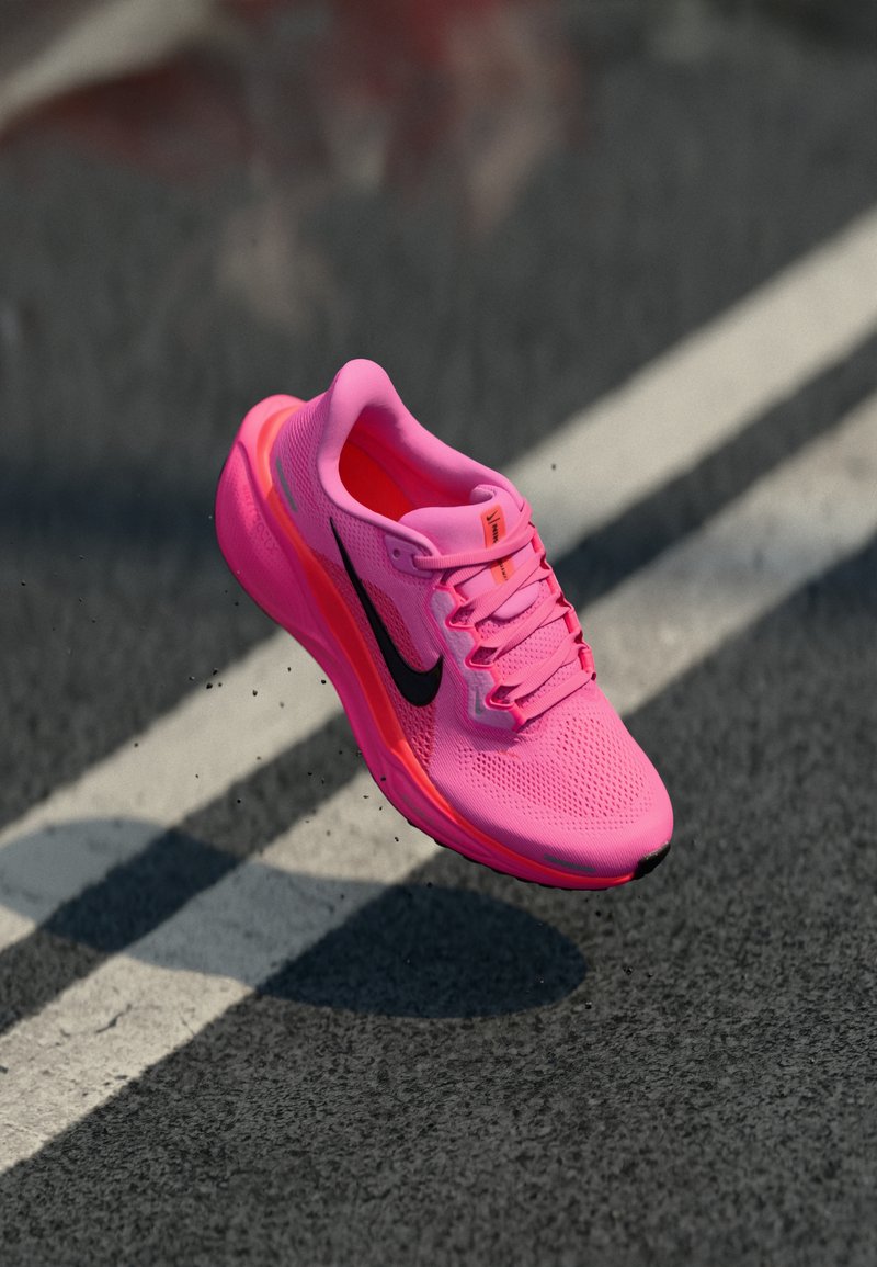 Nike Performance AIR ZOOM PEGASUS 41 - Laufschuh Straße - playful pink/off noir/hyper pink/bright crimson/metallic silver