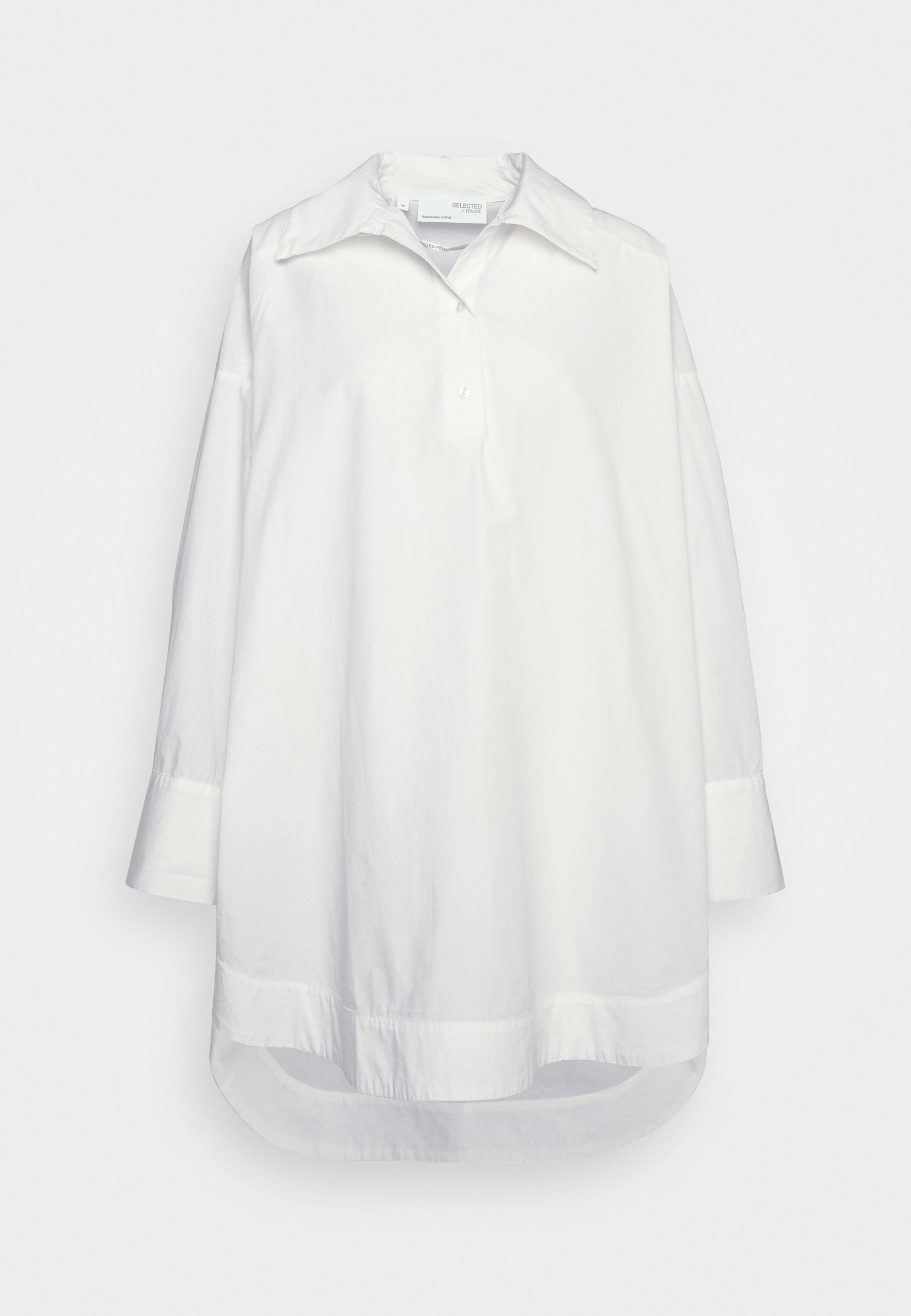 Donna Camicie e bluse Selected Femme SLFKIKI LONG SHIRT - Camicetta - bright white/bianco Donna Camicie e bluse Selected Femme SLFKIKI LONG SHIRT - Camicetta - bright white/bianco