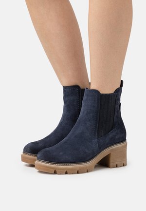 Plateaustiefelette - navy