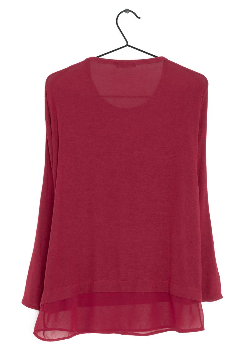 Manche Longue Haut Basique Zara Zara T-shirt Basique Red/rouge - Main Image