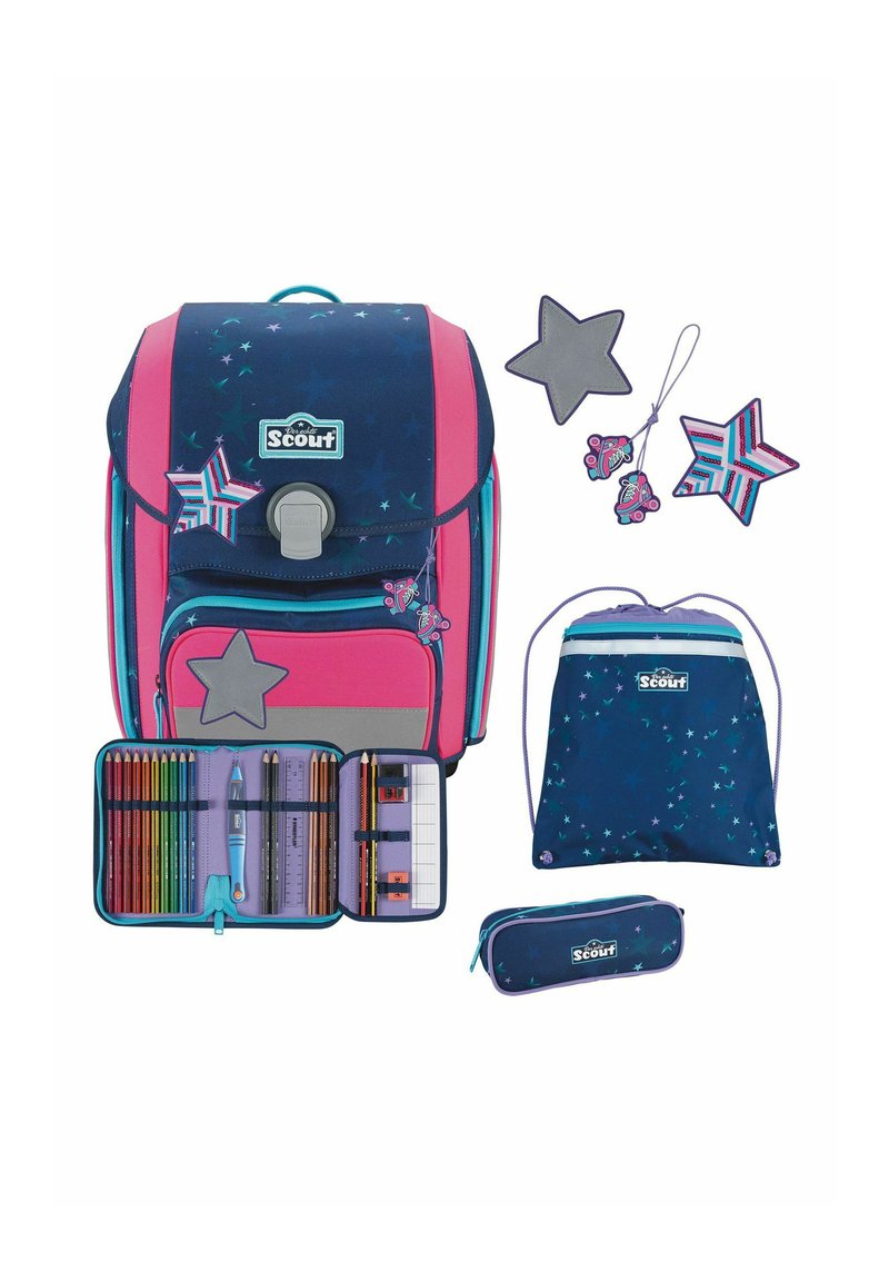 Scout GENIUS SET 4-TEILIG - Schooltas set - pretty star