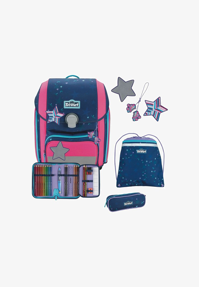 Scout GENIUS SET 4-TEILIG - Schooltas set - pretty star