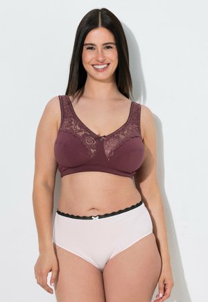 Ulla Popken ENTLASTUNGS-BH, SPITZE, OHNE BÜGEL, CUP C-E - Reggiseno con ferretto - dark claret