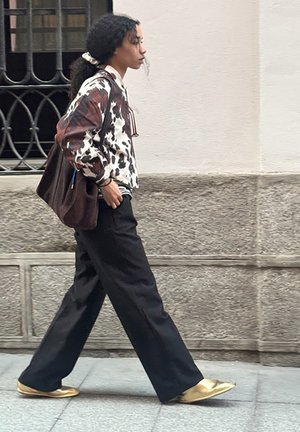 HUNE, STELLAR - Zapatos sin cordones - gold-coloured
