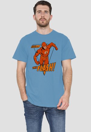 Cotton Soul, DC FLASH WHIRLWIND - Print T-shirt - light blue