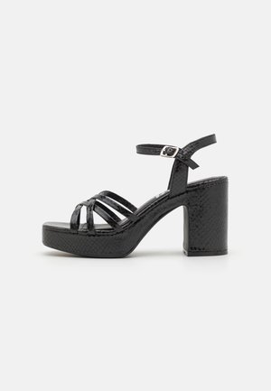 BRITT - Sandale cu platformă - black