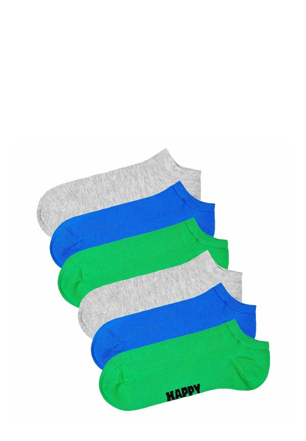 6 PACK - Socken - grau blau grün