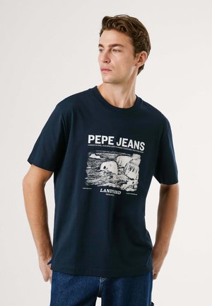 THOMAS - T-shirt imprimé - dulwich blue