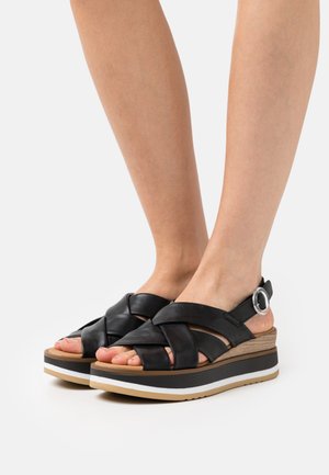 Gabor Plateausandalette - schwarz