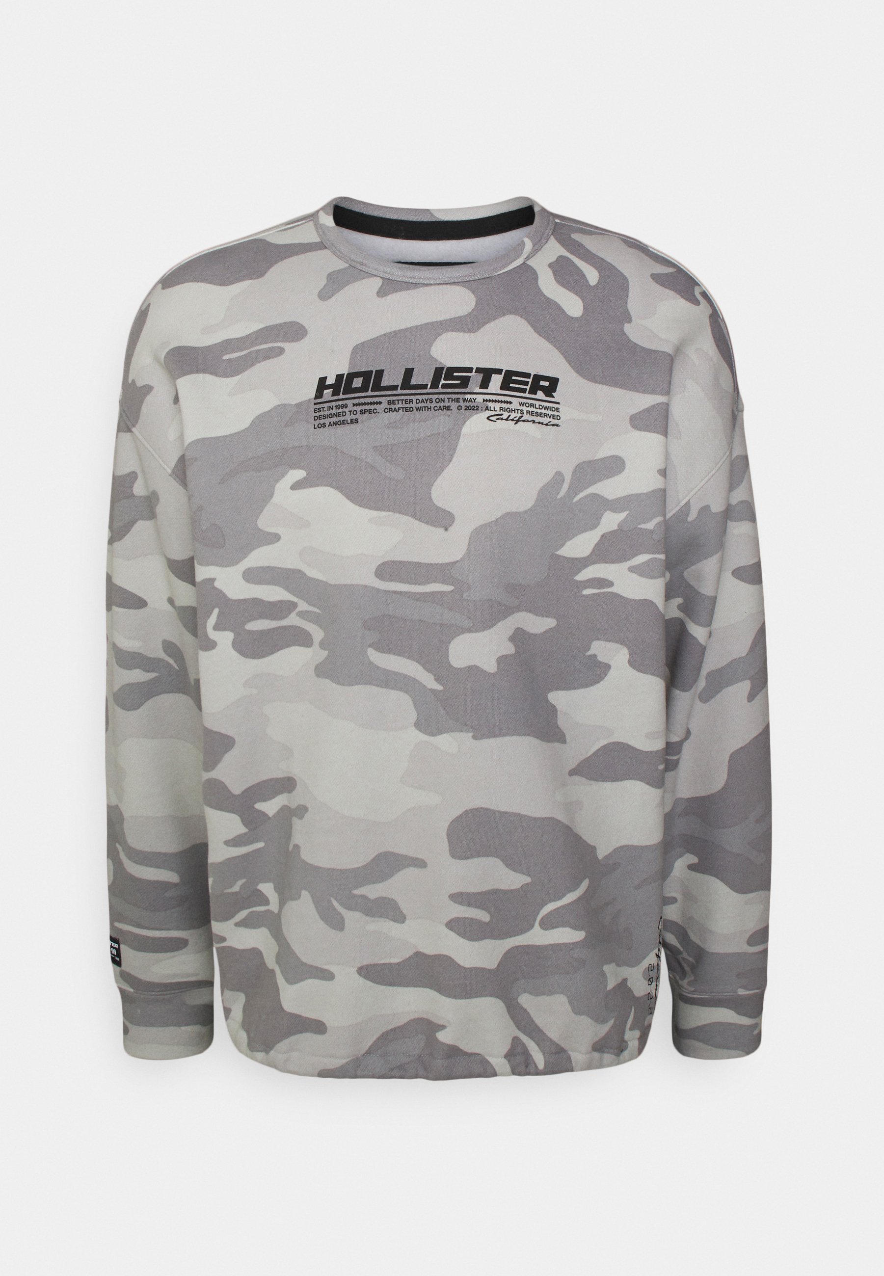 Hollister Co. BUNGEE CREW - Sudadera - camo/gris - Zalando.es