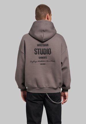 WRSTBHVR, WRSTBHVR HOODIE GARM V6 HOODIE UNISEX - Φούτερ με κουκούλα - dark gull gray