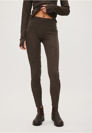 rethinkit studios, Legging (type pantalon) - dark brown melange