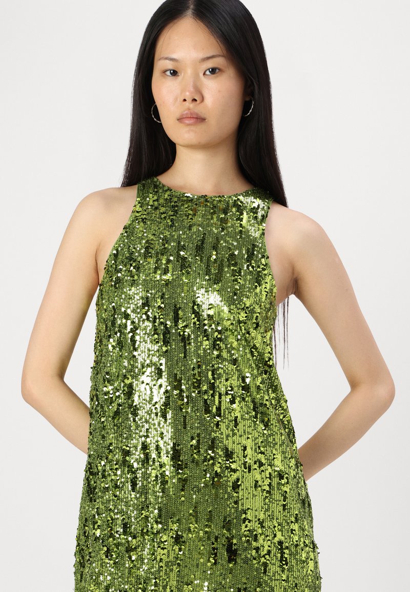 JJXX JXTARA SEQUIN DRESS - Cocktail dress / Party dress - parrot green/green  - Zalando.co.uk